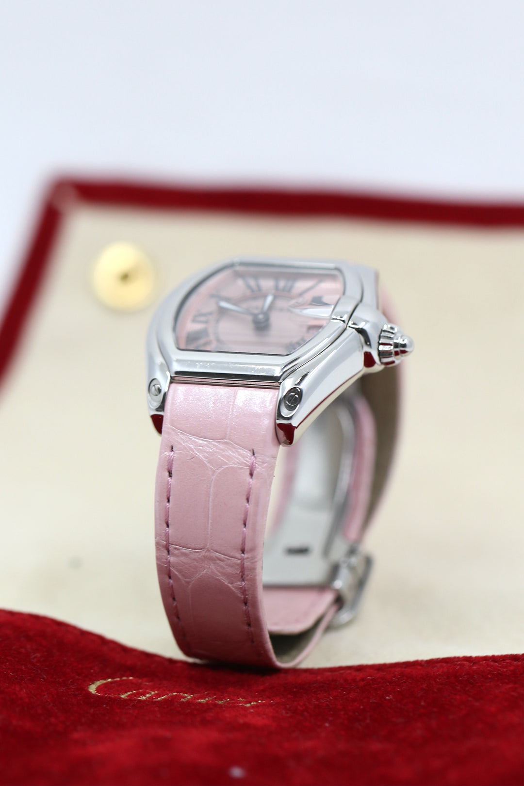 Cartier roadster pink face best sale